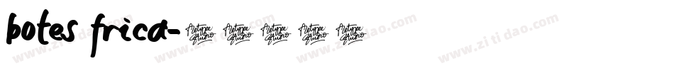 botes frica字体转换